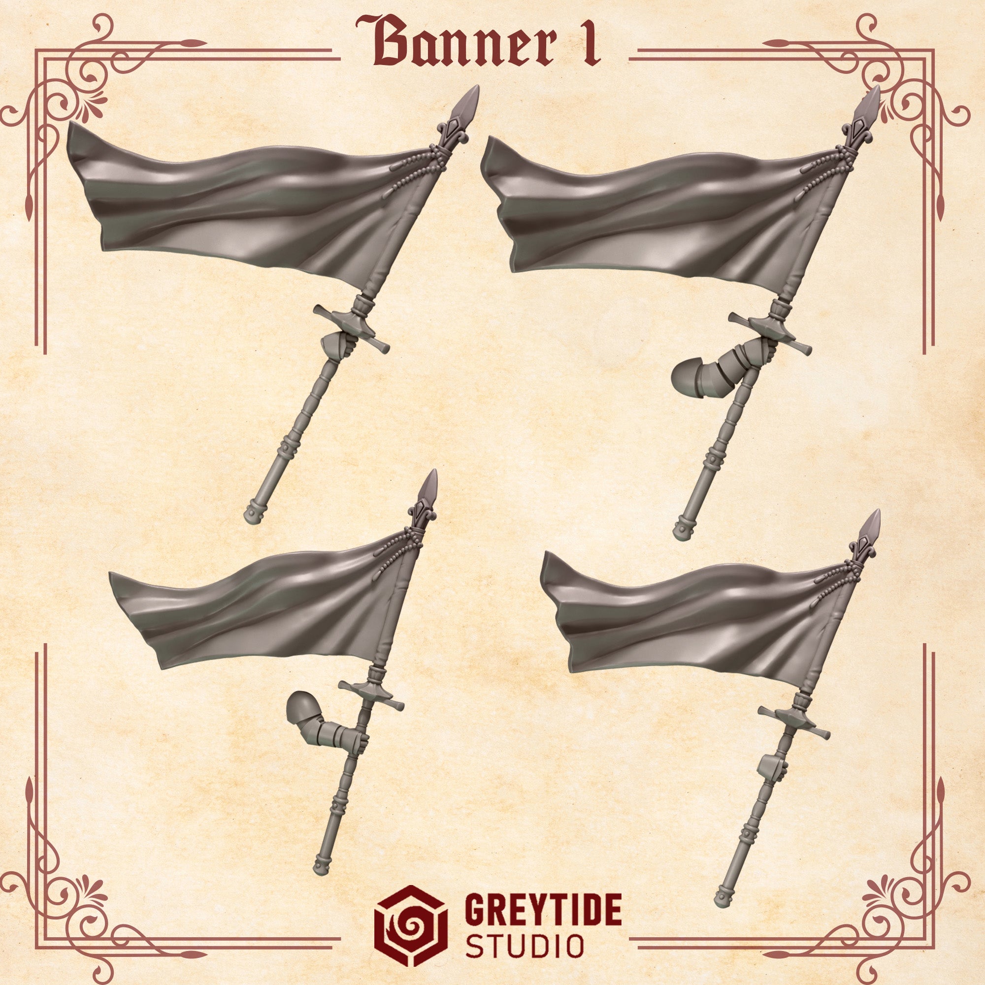 Crimson Lords Flying Banner