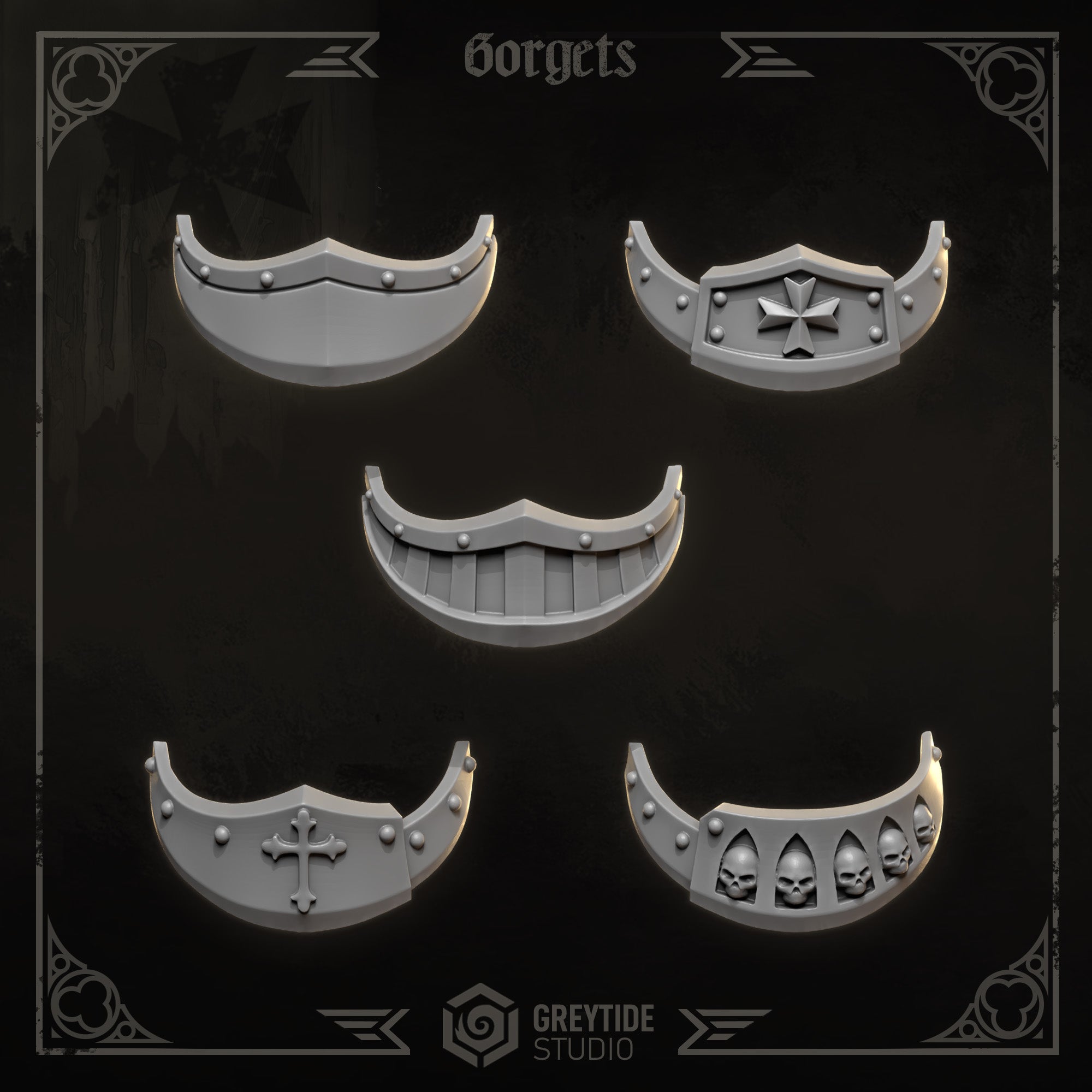 Eternal Crusaders Big Gorgets
