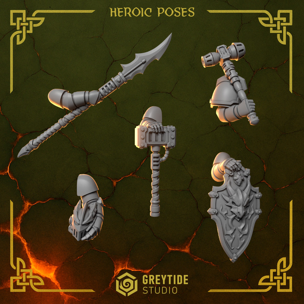 Anvil Wardens Hero Poses