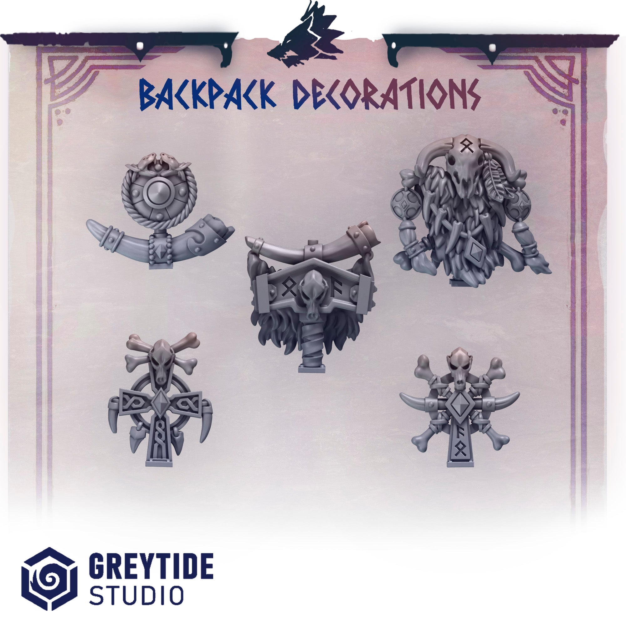 Primal Hounds Backpack Decorations
