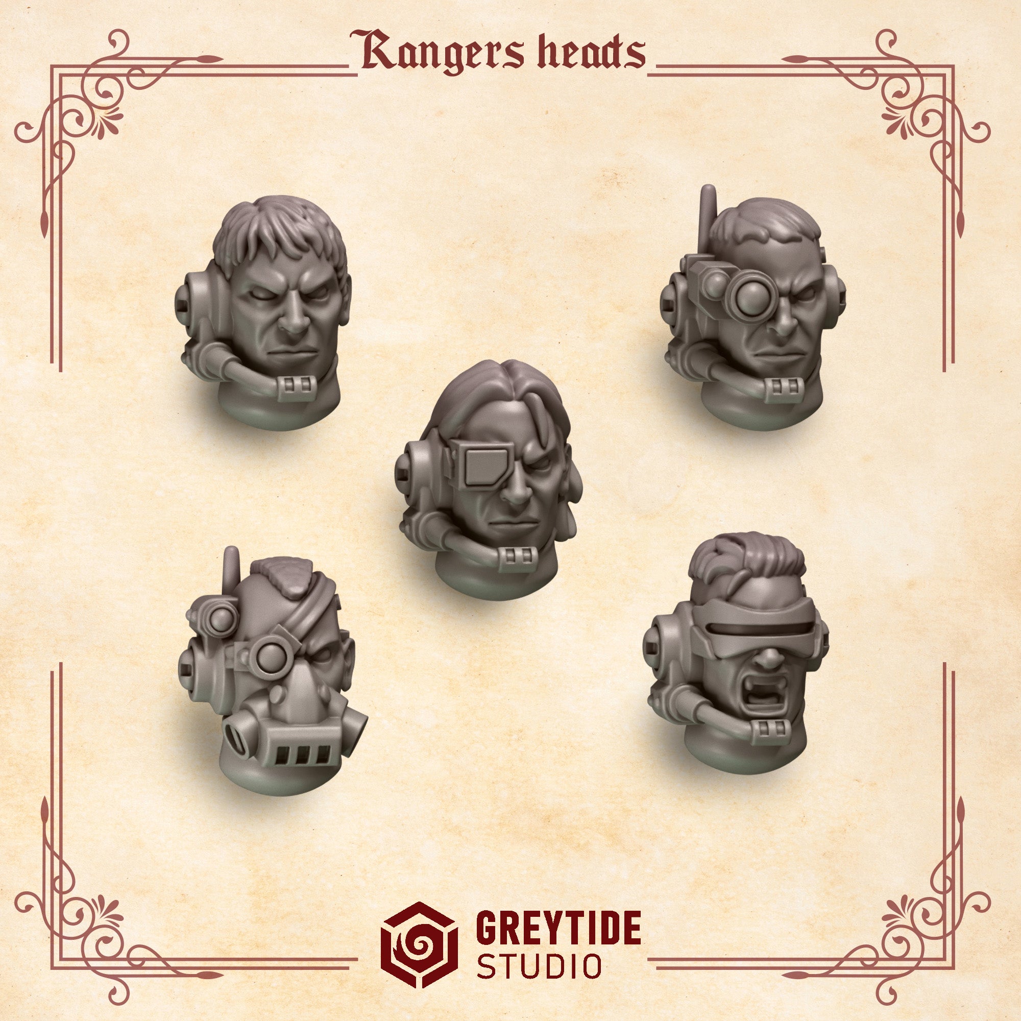 Crimson Lords Rangers Heads