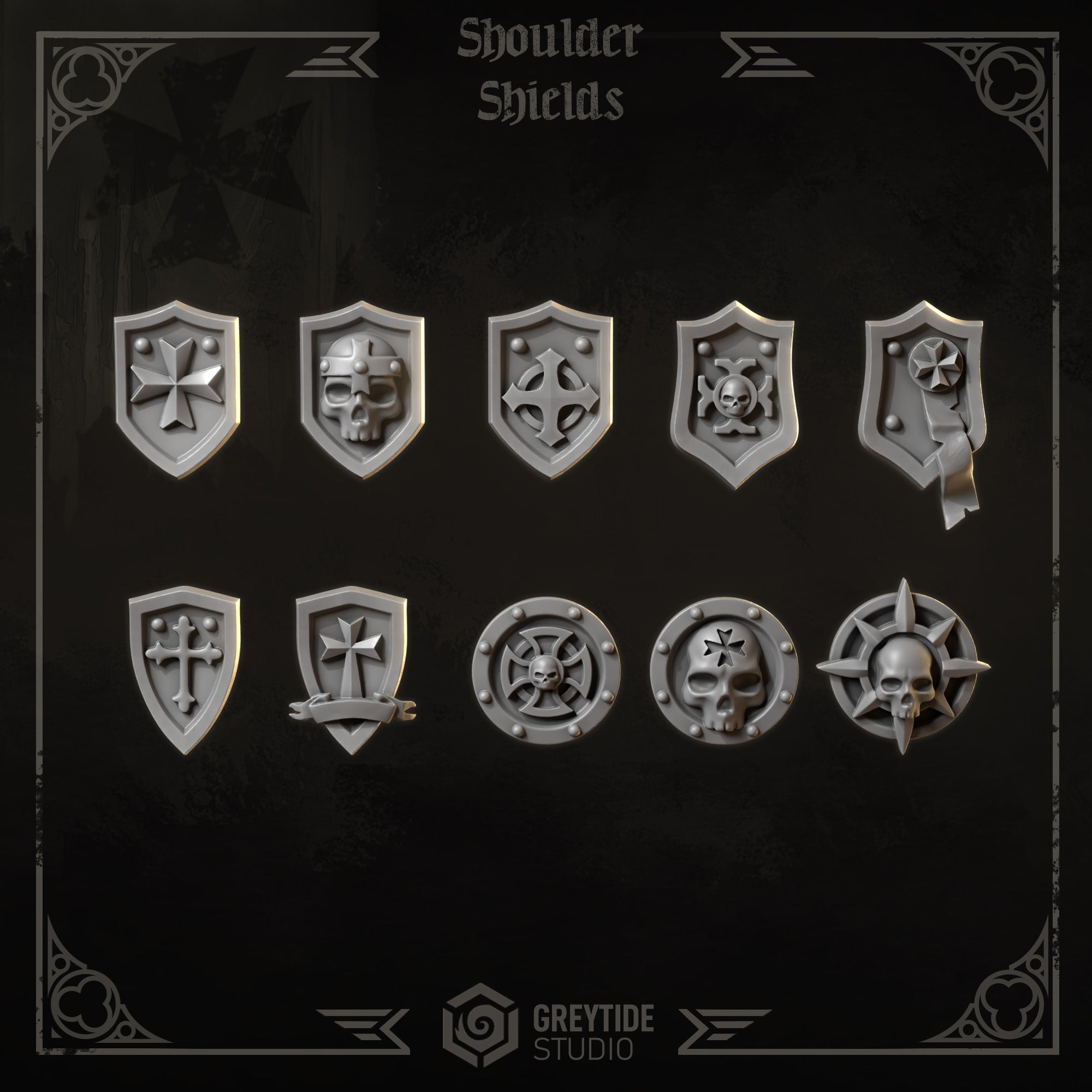 Eternal Crusaders Big Shoulder Shields