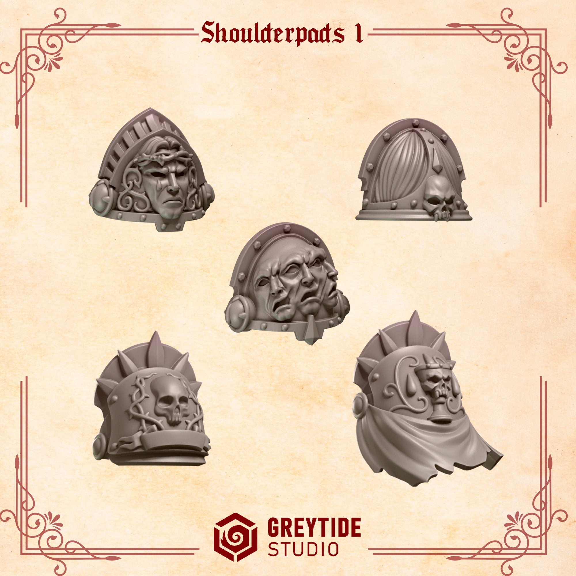 Crimson Lords Shoulderpads