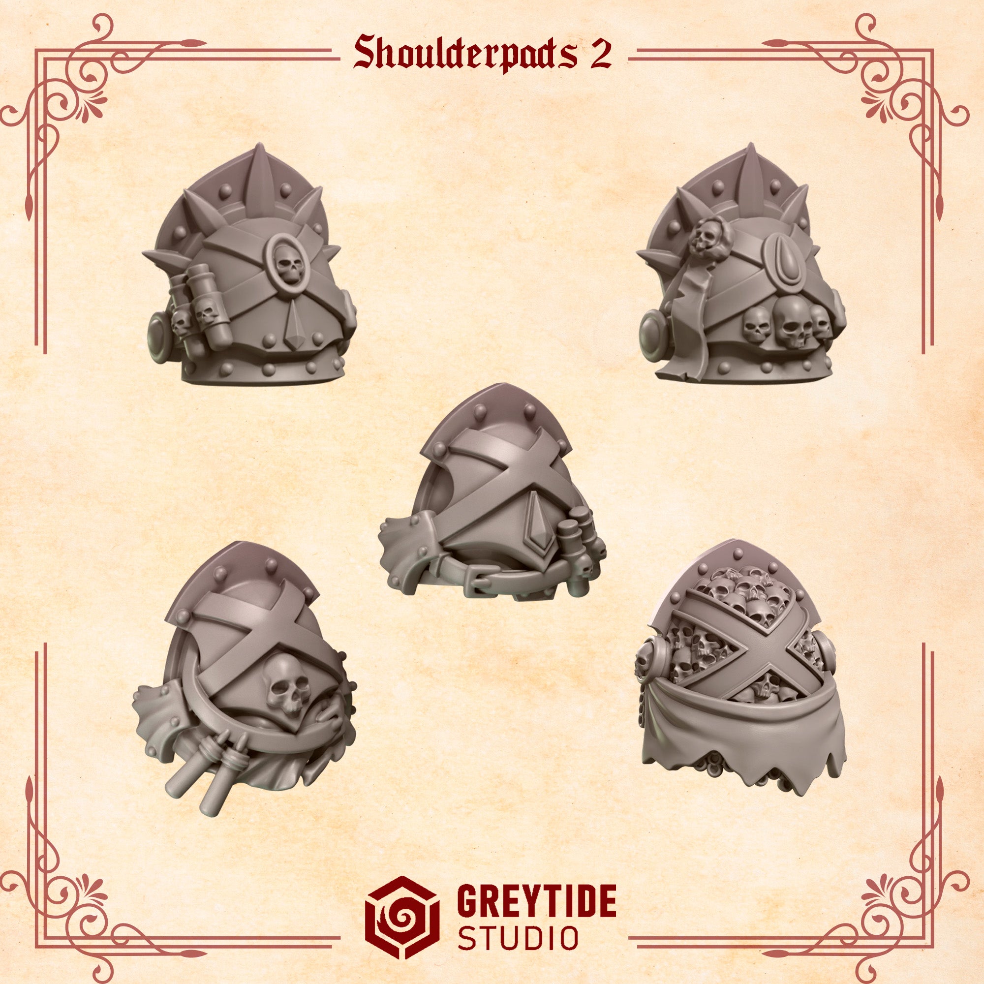 Crimson Lords Shoulderpads