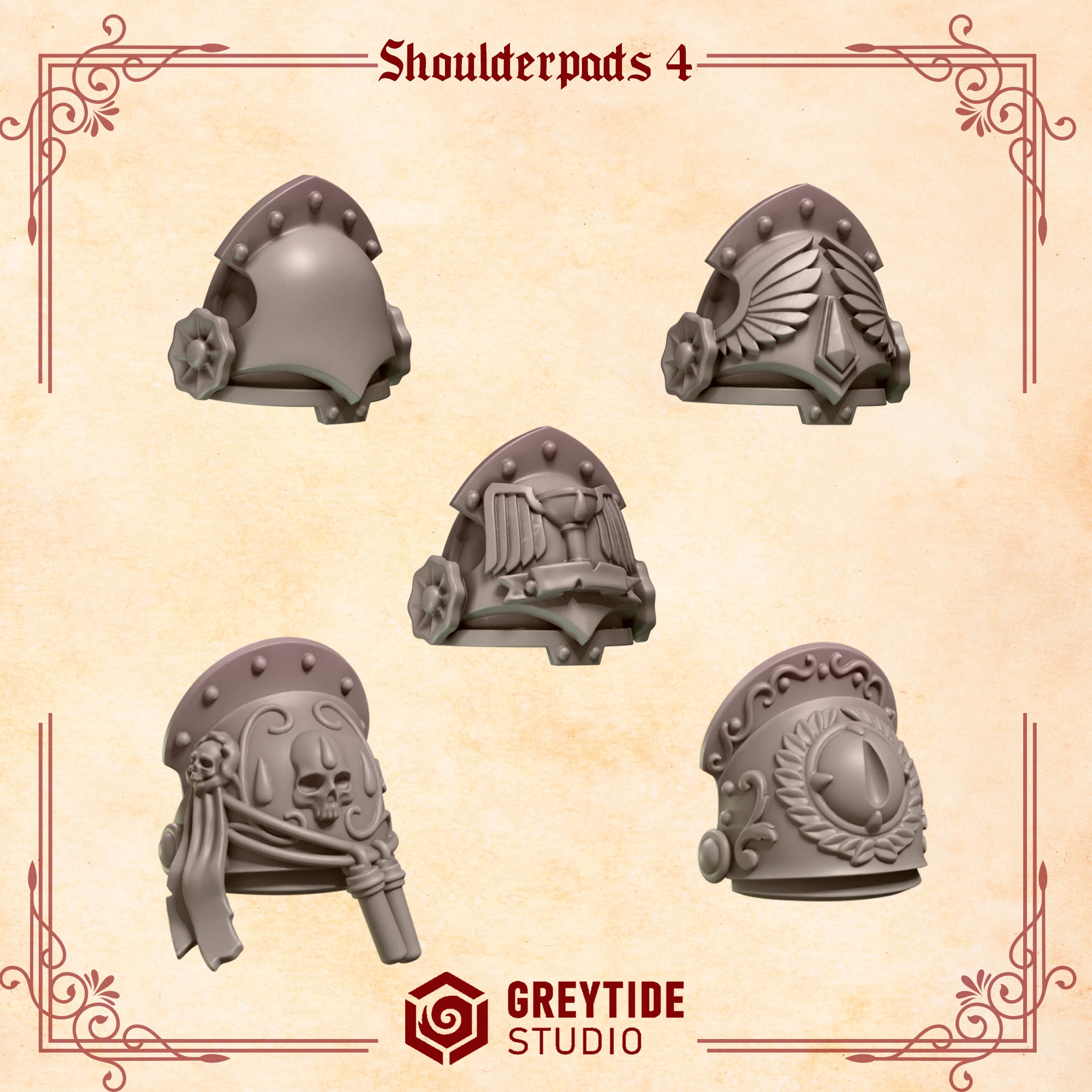 Crimson Lords Shoulderpads