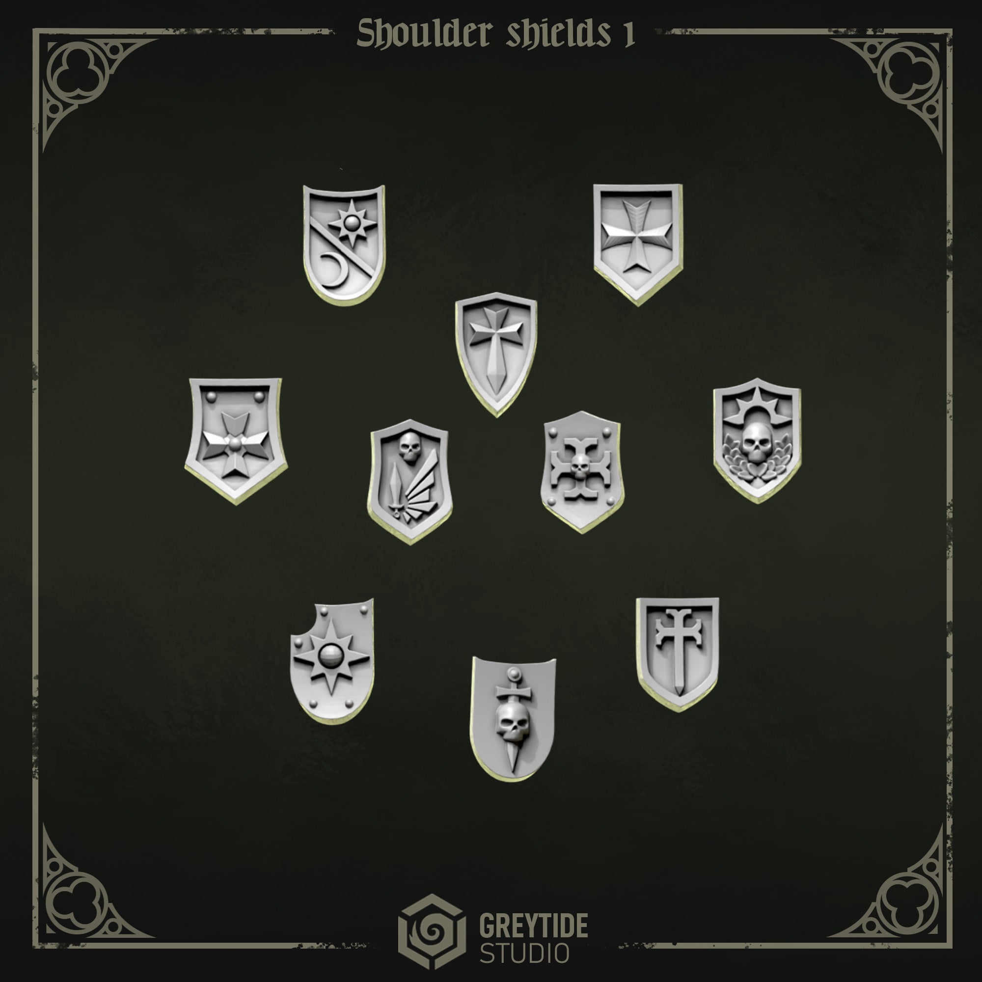 Lions Pride/Eternal Crusaders Shoulder Shields