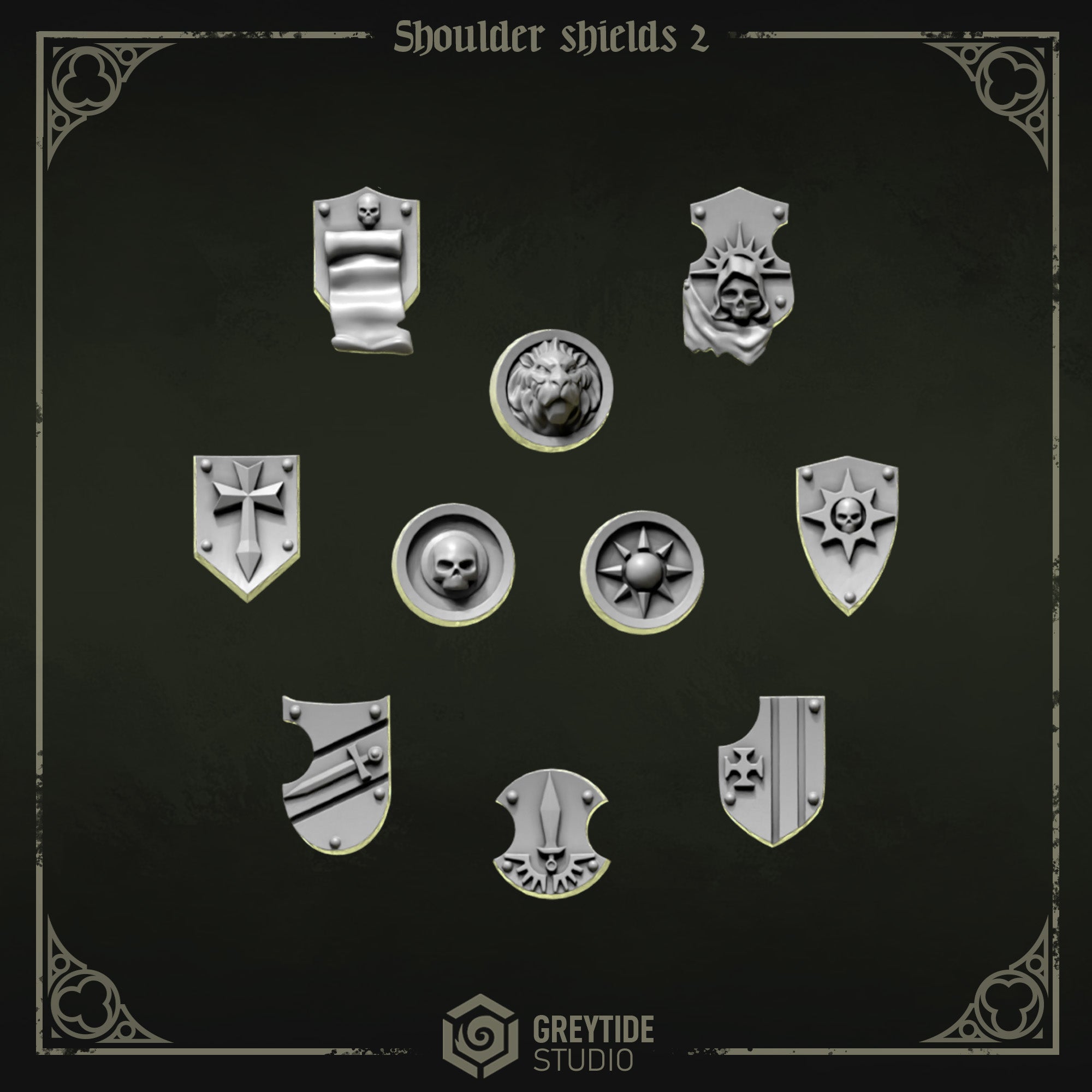 Lions Pride/Eternal Crusaders Shoulder Shields