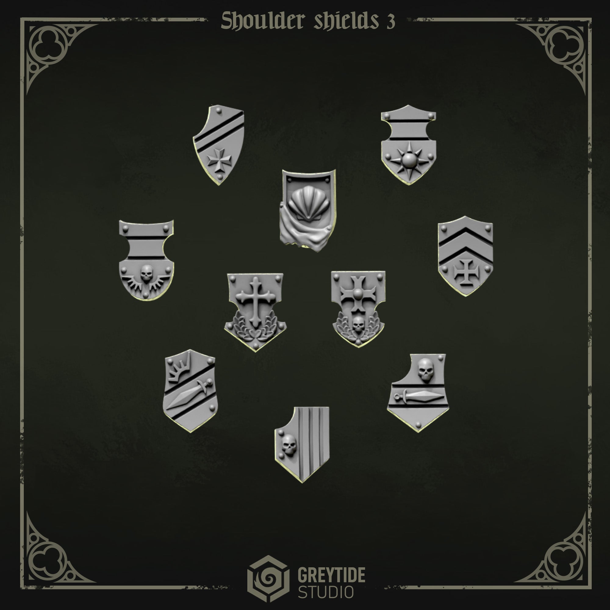 Lions Pride/Eternal Crusaders Shoulder Shields