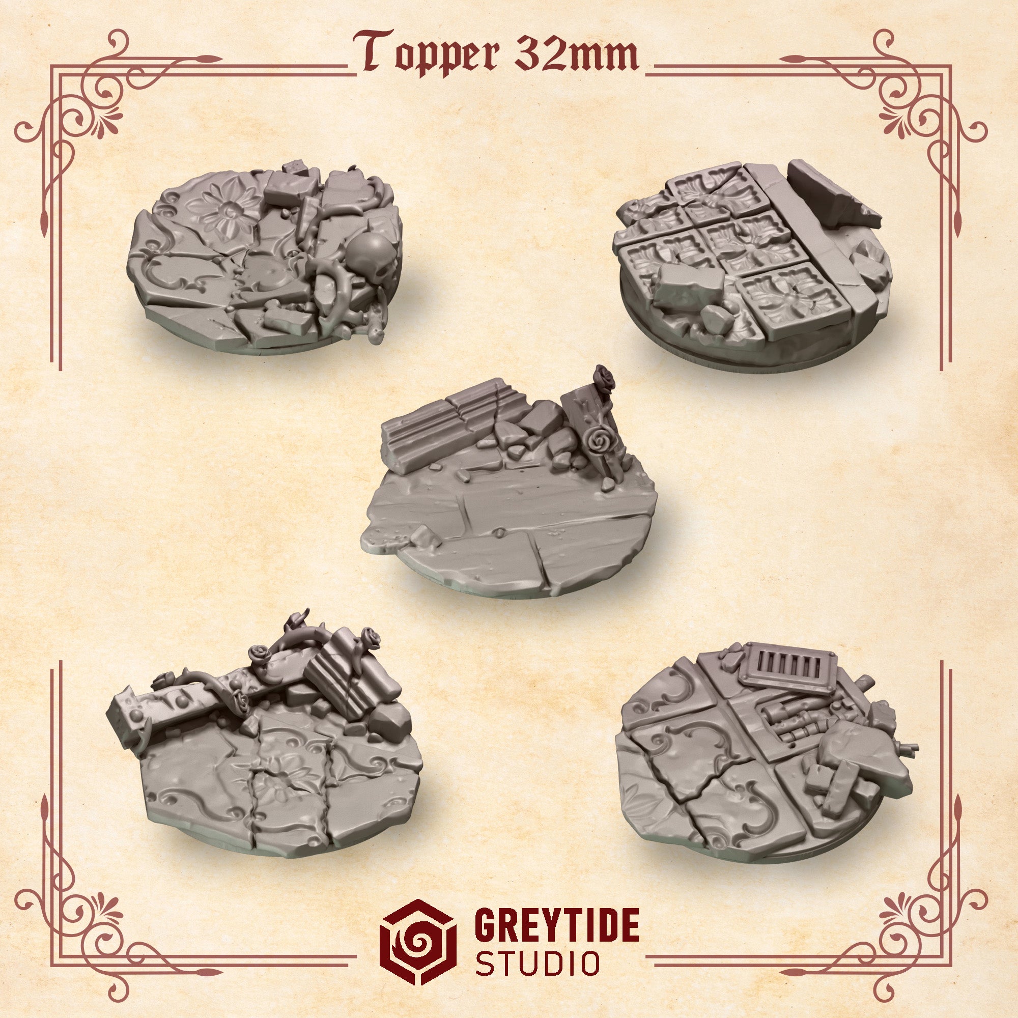 Crimson Lords Base Toppers