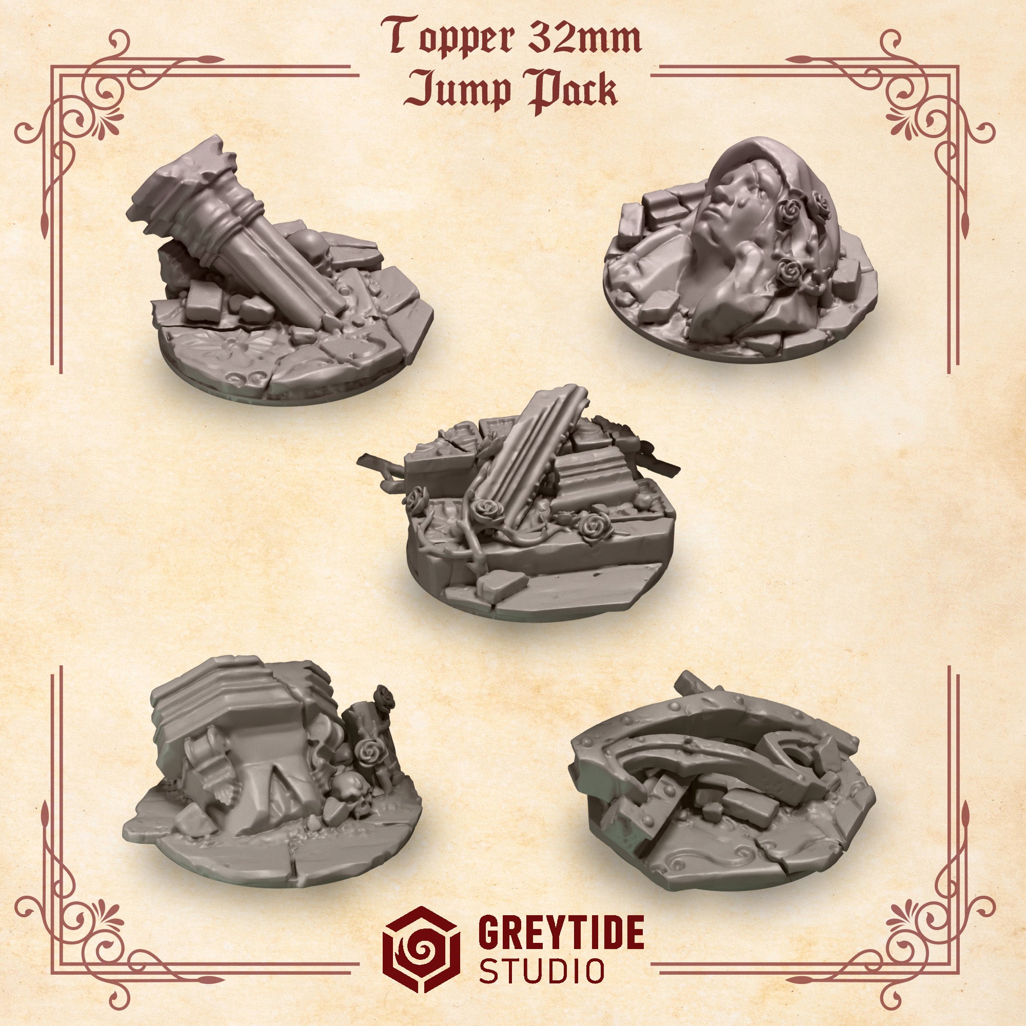 Crimson Lords Base Toppers