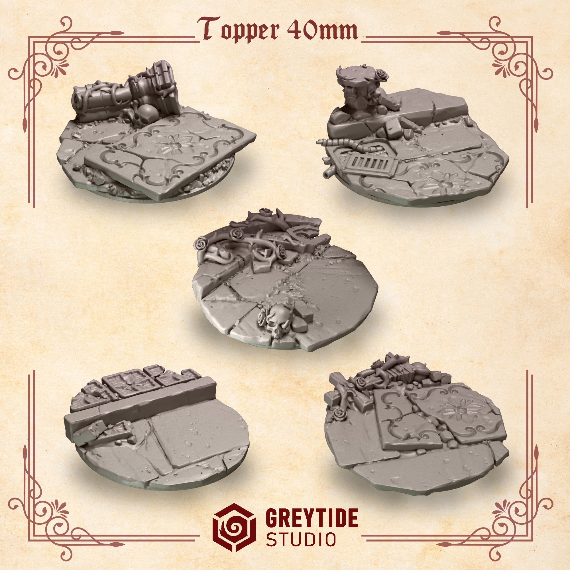 Crimson Lords Base Toppers