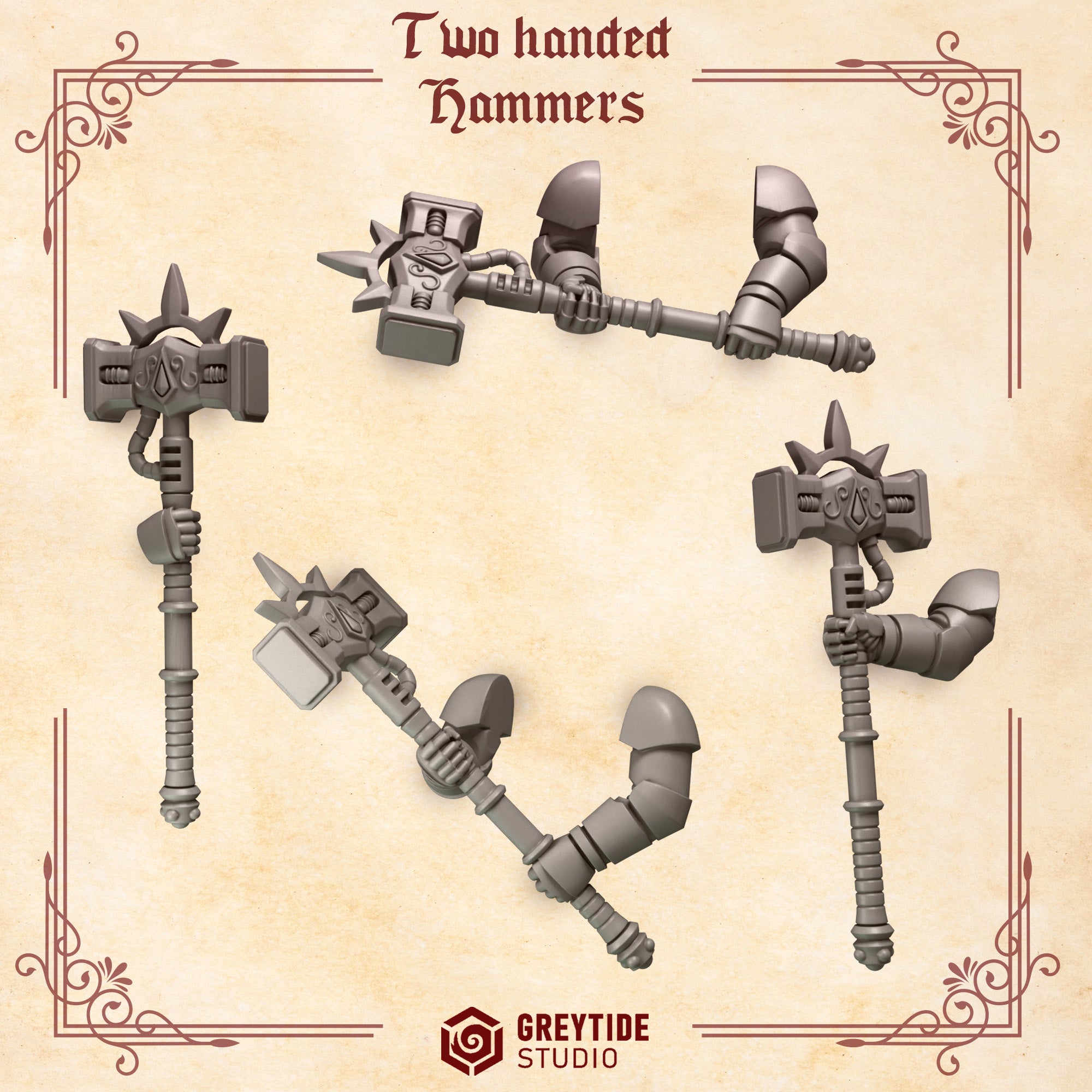 Crimson Lords 2 Handed Weapons