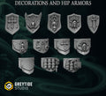 Lions Pride Big Shoulder Shields and Hip Armor