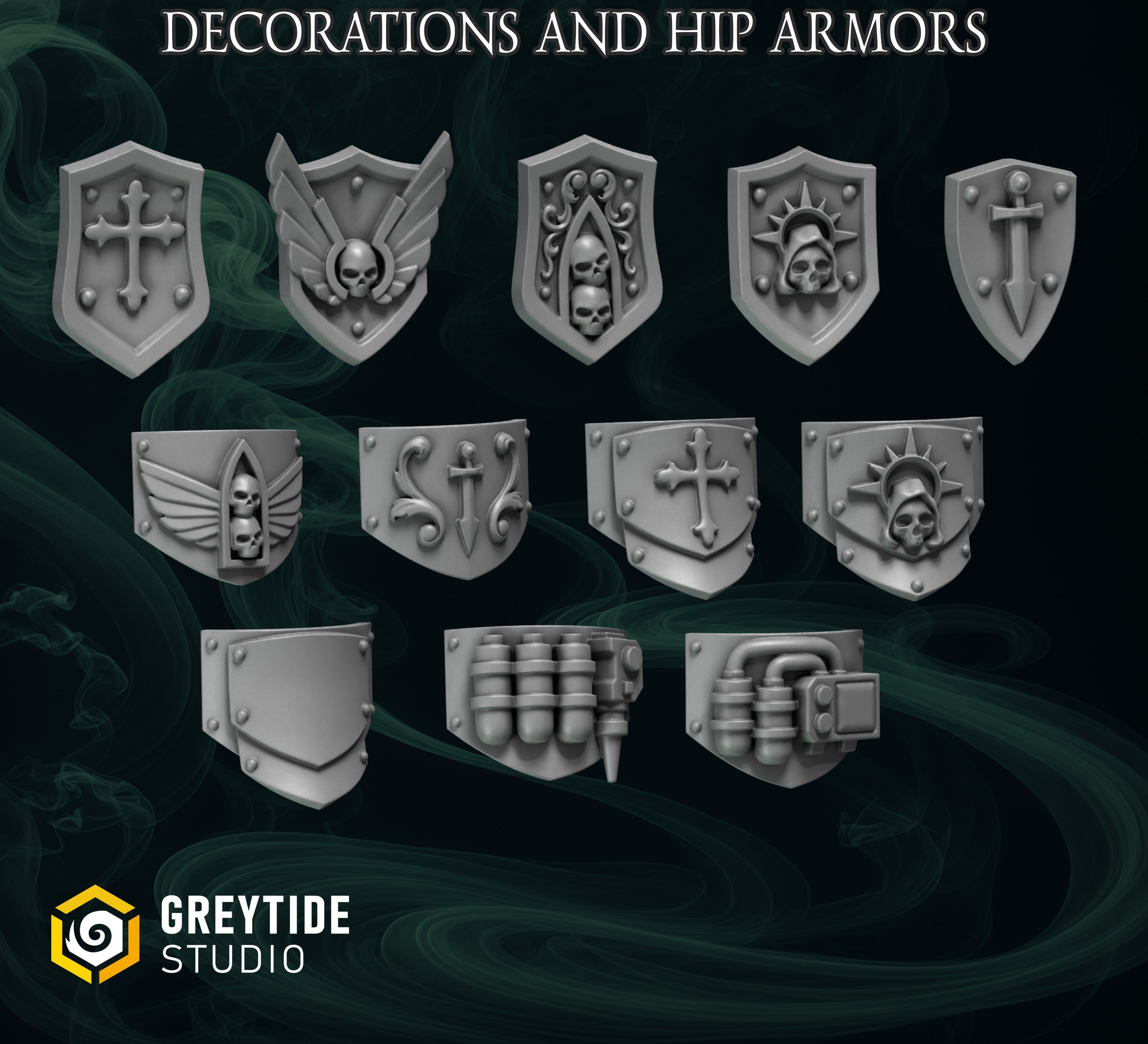 Lions Pride Big Shoulder Shields and Hip Armor