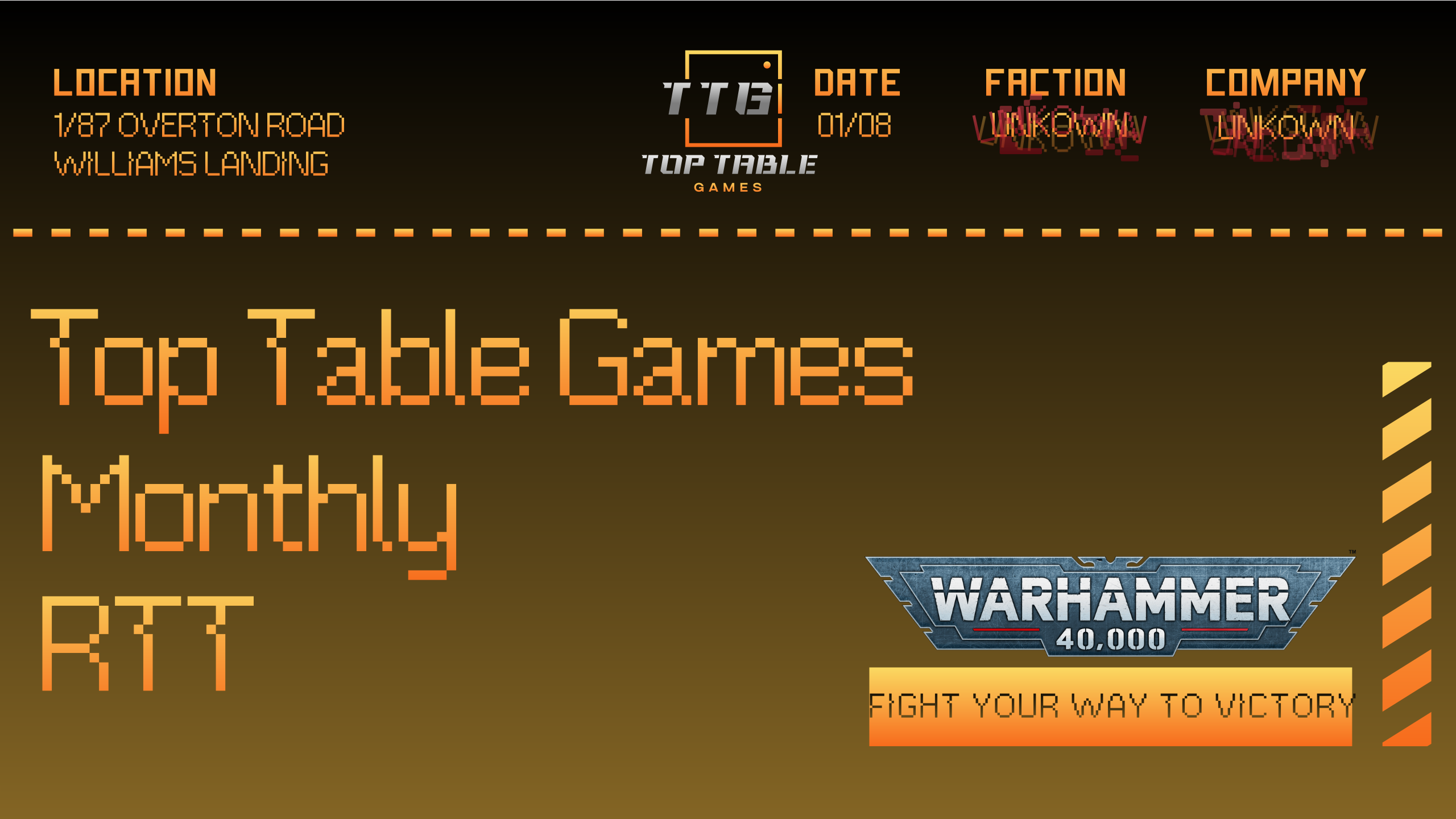 Warhammer 40k Monthly RTT