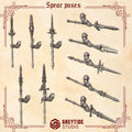 Crimson Lords Spear Poses